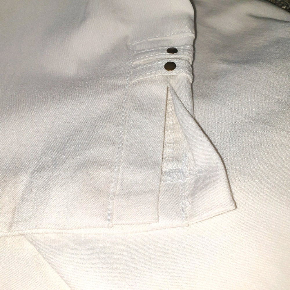 Hearts of Palm. Sz.10 White Capris - Picture 2 of 10